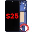 OLED Display mit Rahmen für Galaxy S25 5G (US & International) (Navy)