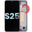 OLED Display mit Rahmen für Galaxy S25 5G (Service Pack) (Ice Blue)