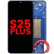 OLED Display mit Rahmen für Galaxy S25 Plus 5G (Aftermarket Plus) (Navy)