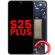 OLED Display mit Rahmen für Galaxy S25 Plus 5G (Aftermarket Plus) (Blue Black)