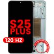 OLED Display mit Rahmen für Galaxy S25 Plus 5G (Aftermarket Plus) (120Hz) (Mint)