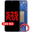 OLED Display mit Rahmen für Galaxy S25 Plus 5G (Aftermarket Plus) (120Hz) (Navy)