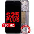 OLED Display mit Rahmen für Galaxy S25 Plus 5G (120Hz) (Silver Shadow)