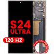 OLED Display mit Rahmen für Galaxy S24 Ultra (Aftermarket Plus) (120Hz)