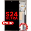 OLED Display mit Rahmen für Galaxy S24 Ultra (120Hz) (Titanium Yellow)