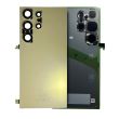 Rückglas mit Kameralinse für Galaxy S24 Ultra (Service Pack) (Titanium Yellow)
