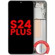 OLED Display mit Rahmen für Galaxy S24 Plus 5G (Aftermarket Plus) (Jade Green)