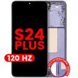 OLED Display mit Rahmen für Galaxy S24 Plus 5G (120Hz) (Cobalt Violet)