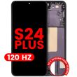 OLED Display mit Rahmen für Galaxy S24 Plus 5G (120Hz) (Onyx Black)
