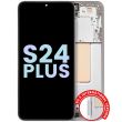 OLED Display mit Rahmen für Galaxy S24 Plus 5G (Service Pack) (Marble Grey)