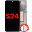 OLED Display mit Rahmen für Galaxy S24 5G (Aftermarket Plus) (Jade Green)