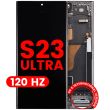 OLED Display mit Rahmen für Galaxy S23 Ultra (US & International) (120Hz) (Grün)