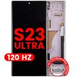 OLED Display mit Rahmen für Galaxy S23 Ultra (Aftermarket Plus) (120Hz)