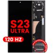 OLED Display mit Rahmen für Galaxy S23 Ultra (120Hz) (Graphit)