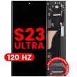 OLED Display mit Rahmen für Galaxy S23 Ultra (Aftermarket Plus)