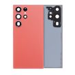 Rückglas mit Kameralinse für Samsung Galaxy S23 Ultra (Service Pack) (Rot)