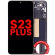 OLED Display mit Rahmen für Galaxy S23 Plus (US & International) (Phantom Black)