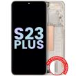 OLED Display mit Rahmen für Galaxy S23 Plus 5G (Service Pack) (Cream)