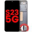 OLED Display mit Rahmen für Galaxy S23 5G (US & International) (Grün)