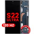 OLED Display mit Rahmen für Galaxy S22 Ultra 5G (Aftermarket Plus) (120Hz)