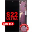 OLED Display mit Rahmen für Galaxy S22 Ultra 5G (120Hz) (Burgundy)