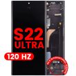 OLED Display mit Rahmen für Galaxy S22 Ultra 5G (Aftermarket Pro) (120Hz)
