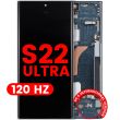 OLED Display mit Rahmen für Galaxy S22 Ultra 5G (Aftermarket Pro) (120Hz) (Grün)