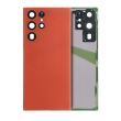Rückglas mit Kameralinse für Galaxy S22 Ultra 5G (ohne Logo) (Rot)