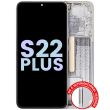 OLED Display mit Rahmen für Galaxy S22 Plus 5G (Service Pack) (Weiß)