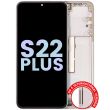 OLED Display mit Rahmen für Galaxy S22 Plus 5G (Service Pack) (Violet)