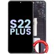 OLED Display mit Rahmen für Galaxy S22 Plus 5G (Service Pack) (Phantom Black)