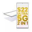 2 in 1 Front Glas mit OCA vormontiert für Samsung Galaxy S22 Ultra 5G