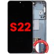 OLED Display mit Rahmen für Galaxy S22 5G (US & International) (Grün)