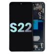 OLED Display mit Rahmen für Galaxy S22 5G (Service Pack) (Graphit)