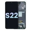 OLED Display mit Rahmen für Galaxy S22 5G (Service Pack) (Phantom Black)