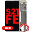 OLED Display mit Rahmen für Galaxy S21 FE 5G (Aftermarket Plus) (120Hz)