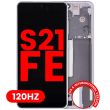 OLED Display mit Rahmen für Galaxy S21 FE 5G (120Hz) (Lavendel)