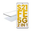 2 in 1 Front Glas mit OCA vormontiert für Samsung Galaxy S21 FE 5G