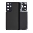 Rückglas mit Kameralinse für Galaxy S21 Ultra (ohne Logo) (Phantom Black)