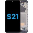 LCD Display mit Rahmen (ohne Fingerabdruck Sensor) für Galaxy S21 5G