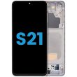 LCD Display mit Rahmen (ohne Fingerabdruck Sensor) für Galaxy S21 5G Nr.3