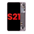 OLED Display mit Rahmen für Galaxy S21 5G (Aftermarket Plus) (Phantom Violet)