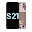 OLED Display mit Rahmen für Galaxy S21 5G (Service Pack) (Phantom Pink)