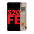 OLED Display mit Rahmen für Galaxy S20 FE 4G/ 5G (Cloud Orange)