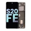 OLED Display mit Rahmen für Galaxy S20 FE 4G/ 5G (Service Pack) (Wolkenweiß)