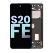 OLED Display mit Rahmen für Galaxy S20 FE 4G/ 5G (Service Pack) (Cloud Navy)