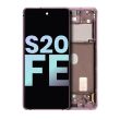 OLED Display mit Rahmen für Galaxy S20 FE 4G/ 5G (Service Pack) (Cloud Lavender)