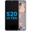 LCD Display mit Rahmen (ohne Fingerabdruck Sensor) für Galaxy S20 Ultra 5G