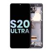 OLED Display mit Rahmen für Galaxy S20 Ultra 5G (Service Pack) (Cosmic Gray)