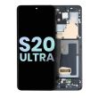 OLED Display mit Rahmen für Galaxy S20 Ultra 5G (Service Pack) (Cosmic Black)